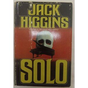 Solo by Jack Higgins Hardcover Spy Thriller Fiction Novel Dust Jacket Vintage